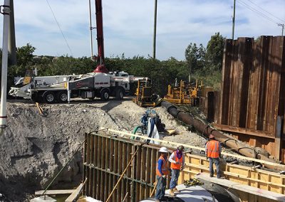 D Concrete Headwall Pour